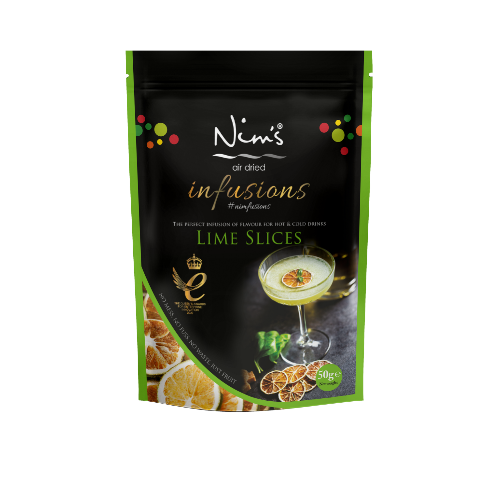 Nim’s Air Dried Lime Cocktail Drink Garnish Slices - Multipack Box of 6X50g