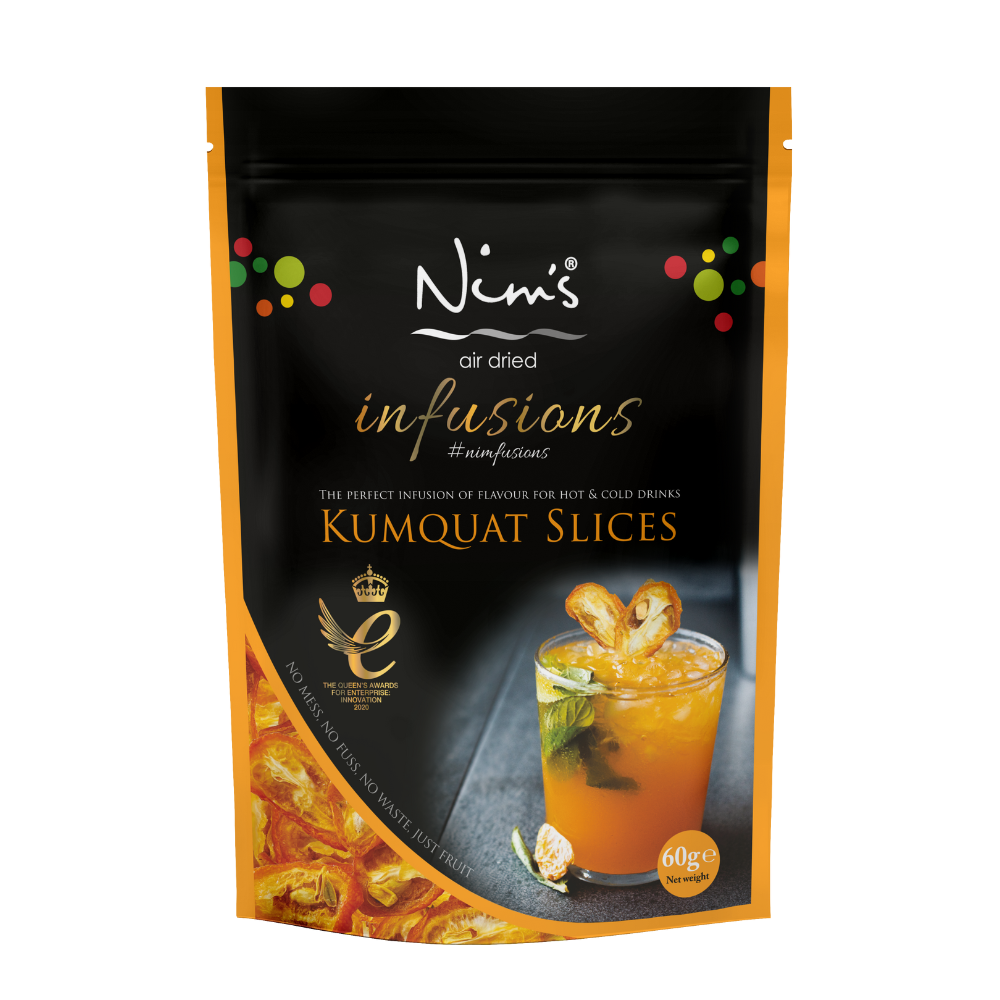 Nim’s Air Dried Kumquat Cocktail Drink Garnish Slices - Multipack Box of 12X60g