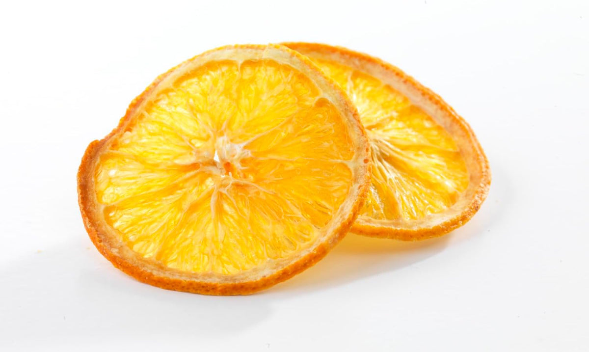 Close up of dried orange slices
