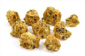 Nim’s Freeze Dried Passion Fruit Cubes dehydrated cocktail garnish slices from Nim's Naturally — air-dried, vegan
