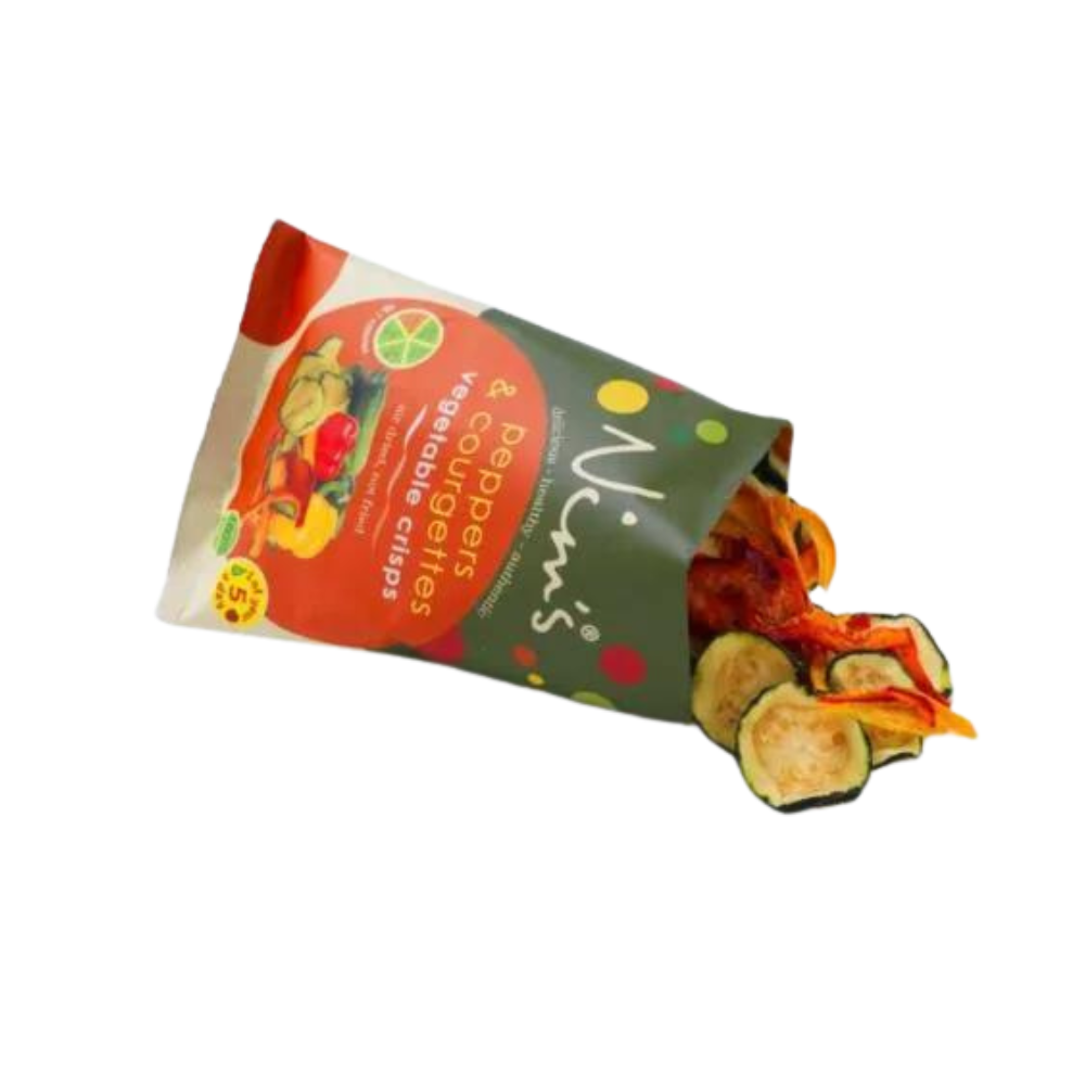 Nim's Pepper and Courgette Crisps - Multipack Box of 12X18g