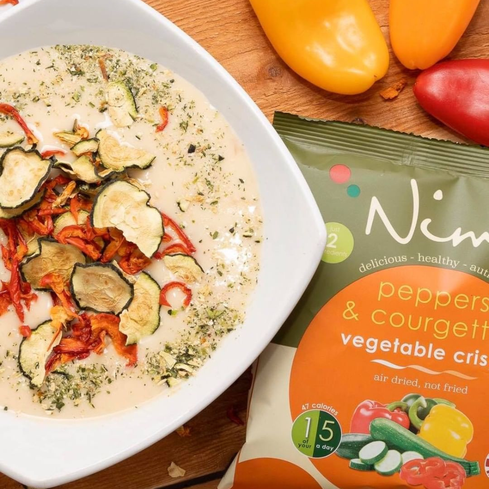 Nim's Pepper and Courgette Crisps - Multipack Box of 6X18g